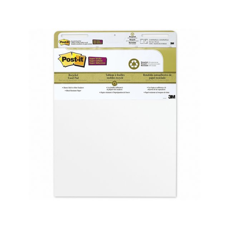 Notitieblok Post-it 635x762mm wit/pk2