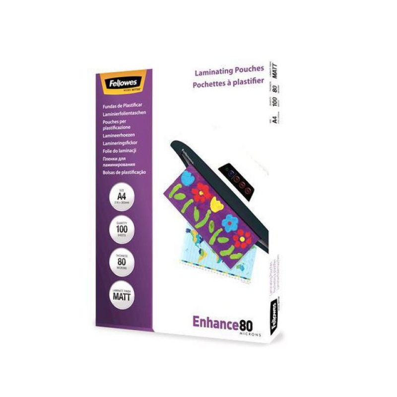 Lamineerhoes Fellowes Mat A4 80Mic