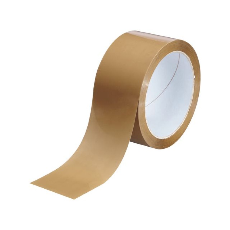 Verpakkingstape PP 50mmx66m bruin/pk6
