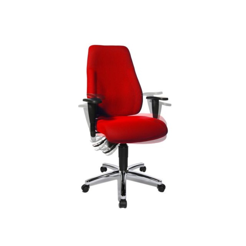 Bureaustoel lady sitness rood bbt