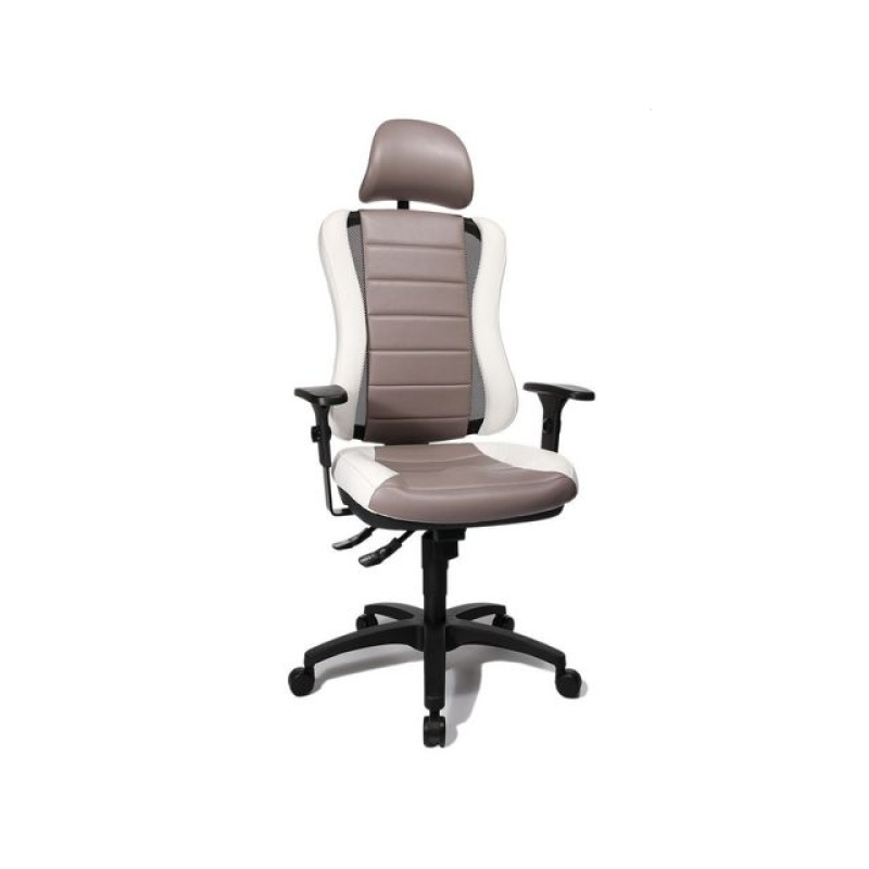 Bureaustoel headpoint rs wit/grijs