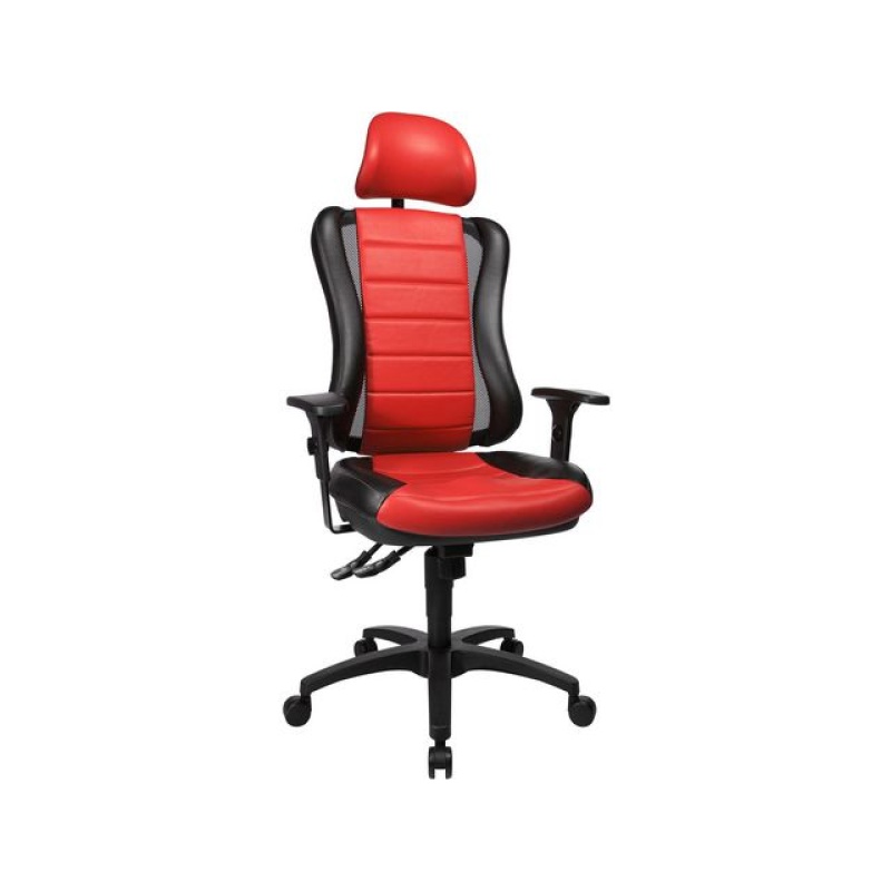 Bureaustoel headpoint rs zwart/rood