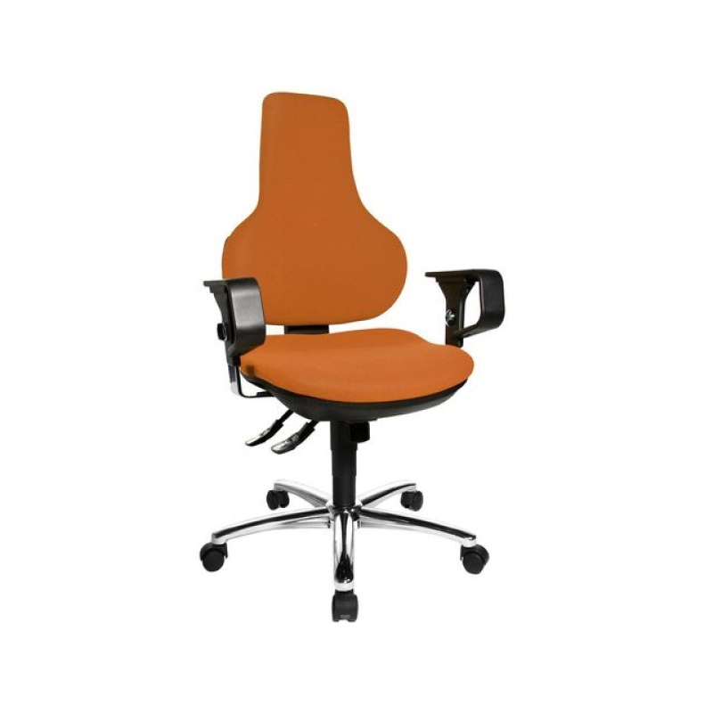 Bureaustoel ergo point deluxe oranje