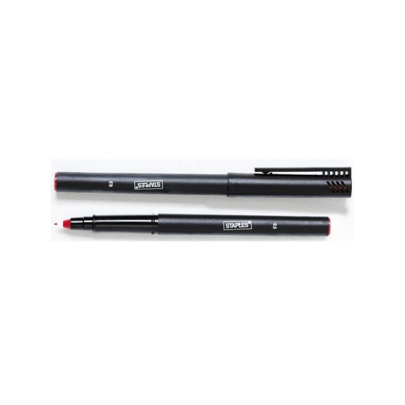 Fineliner SPLS 0,5mm rood/doos 10
