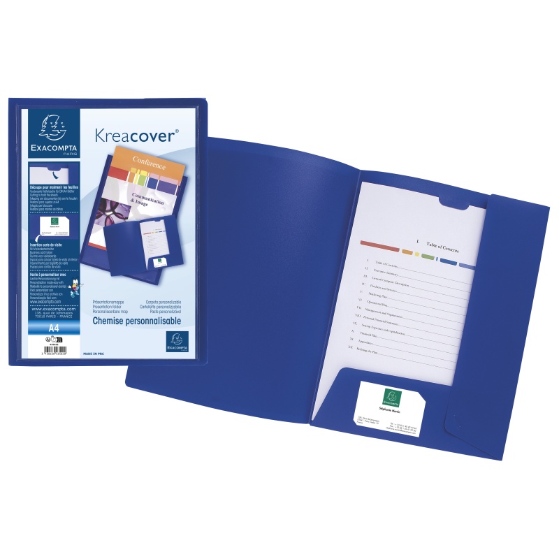 Presentatiemap A4 pp Krea Cover bl