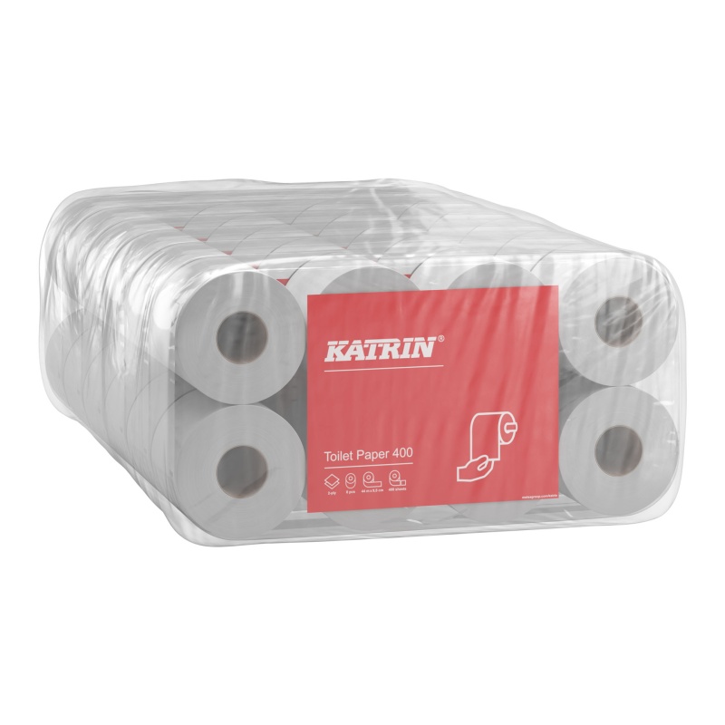 Toiletpapier Katrin 2L 400v wit/bx6x8
