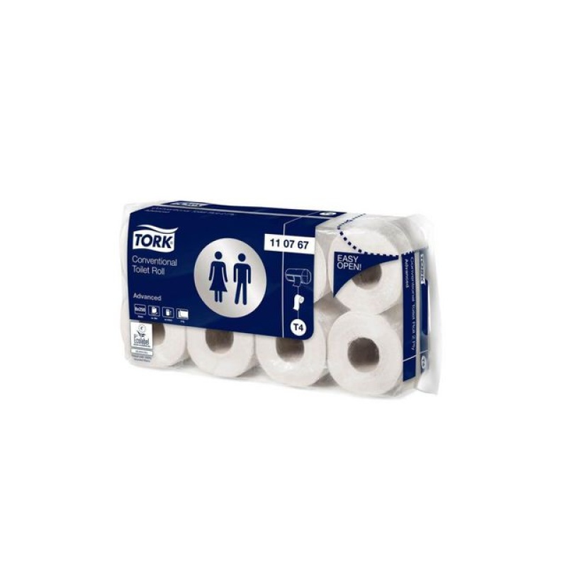 Toiletpapier Tork T4 Adv 2L wt/pk64x250v