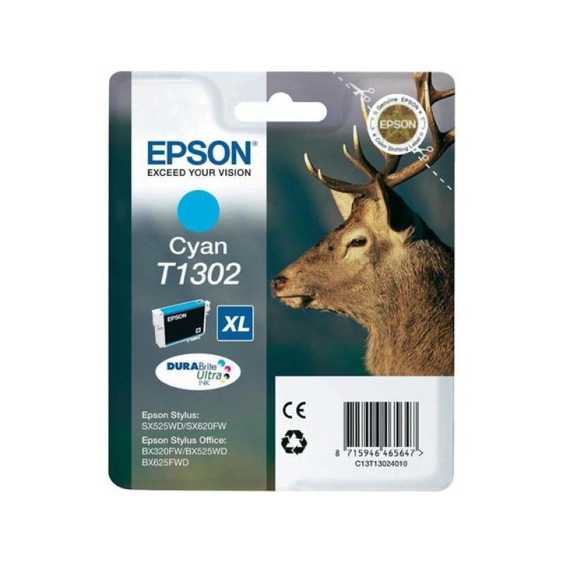 Inkjet Epson T13024012 Cyaan