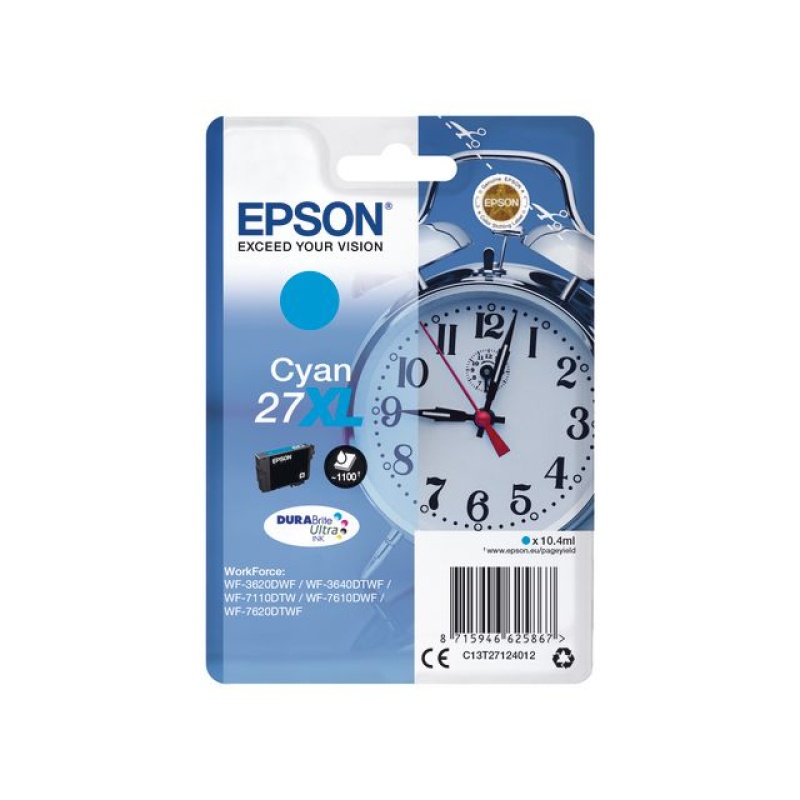 Inkjet Epson T27124012 Cyaan(27XL)