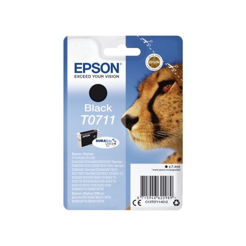 Inkjet Epson T07114012 Zwart
