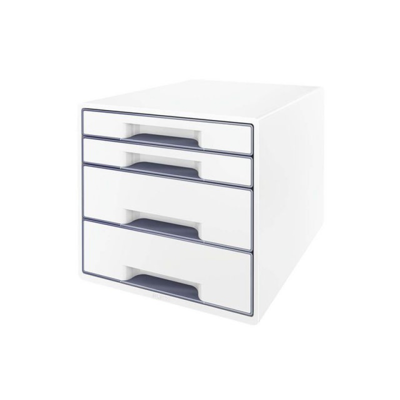 Leitz WOW desk cube 4D wit/grijs