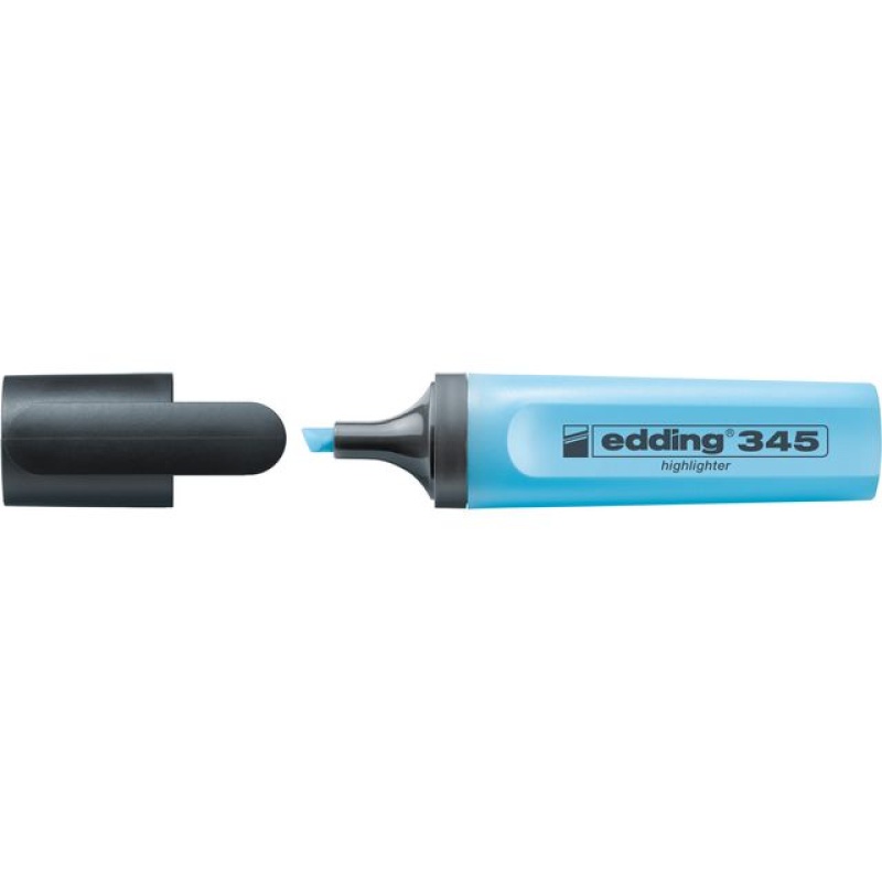 Tekstmarker edding 345 lichtblauw ds/10