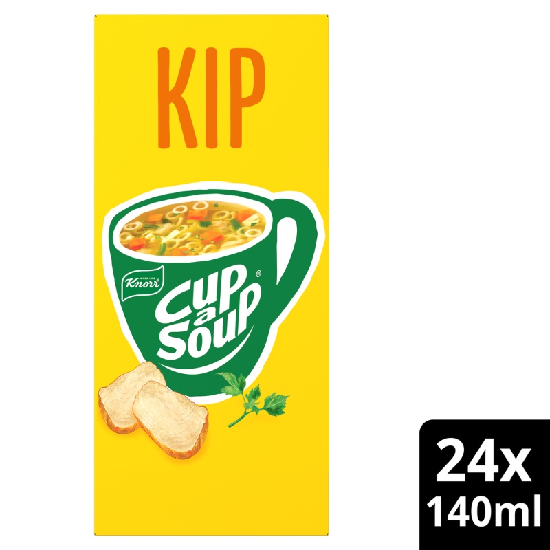 Soep Cup-a-soup Knorr Kip 140ml/pk 24