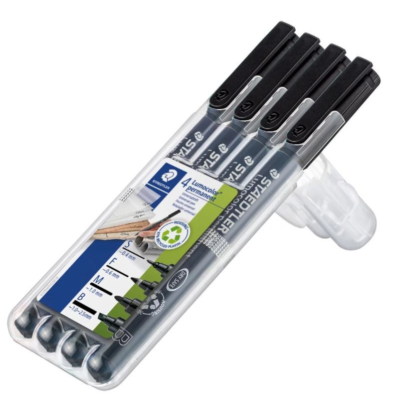 Permanent marker Staedtler 31 FSMB zw/4