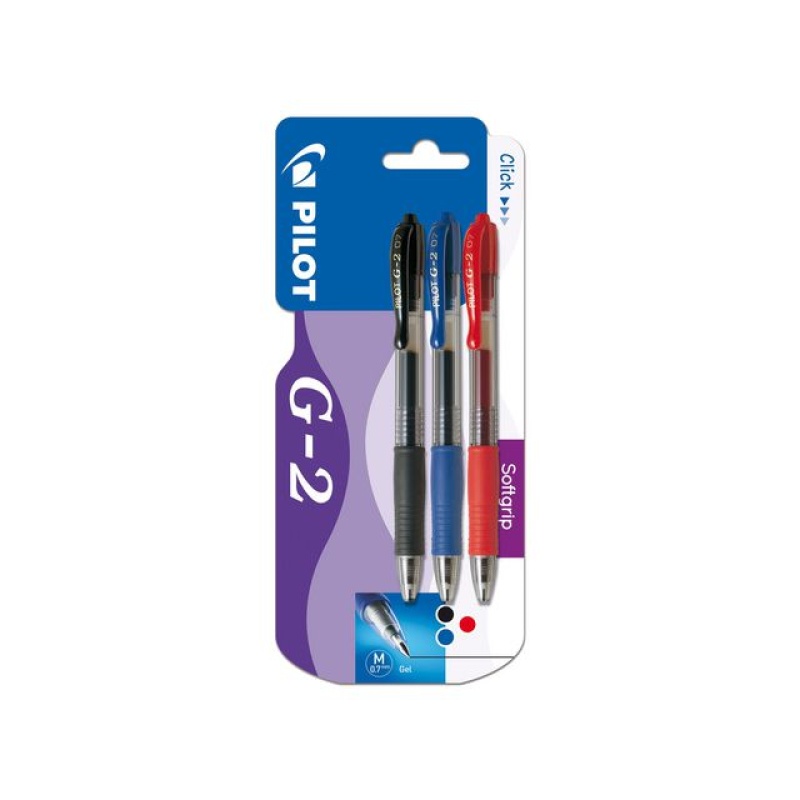 Balpen clic Pilot G2 gel 0,7 ass