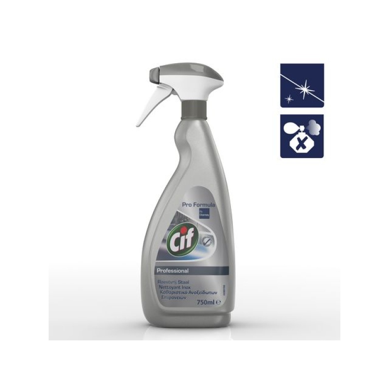 Reiniger Roestvrij staal Cif /750ml