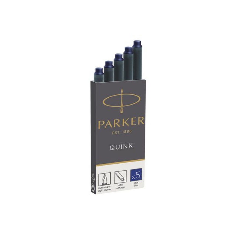 Inktpatroon Parker Quink S blauw/ds 5