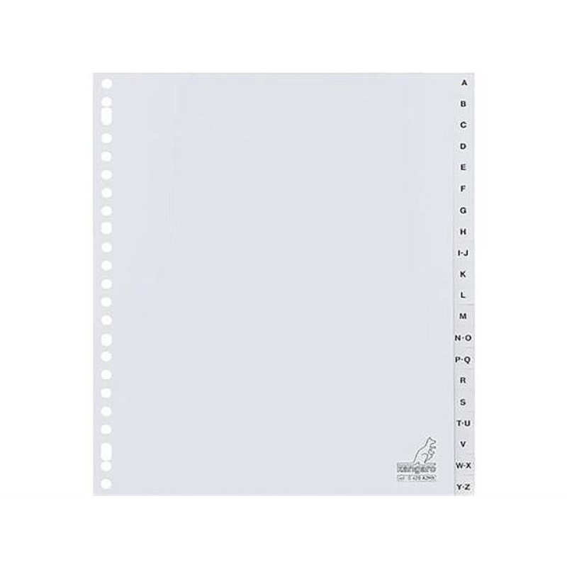 Tabblad KTC A4 23r A-Z Breed PP/pk10