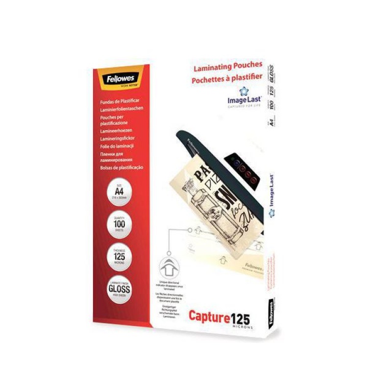 Lamineerhoes Fellowes A4 125Mic/pk100