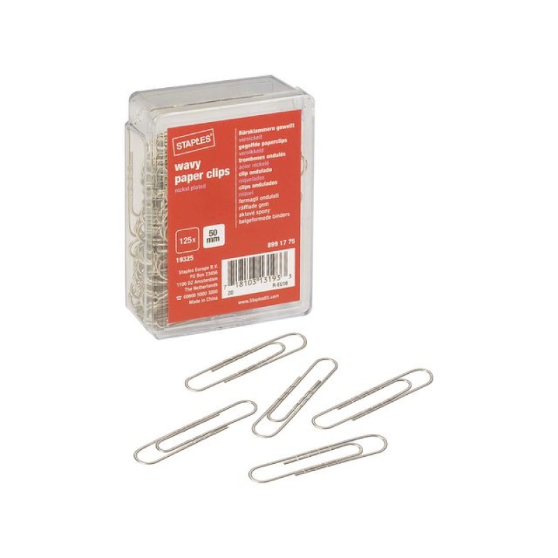 Paperclip SPLS 50mm vernikkeld/pk125