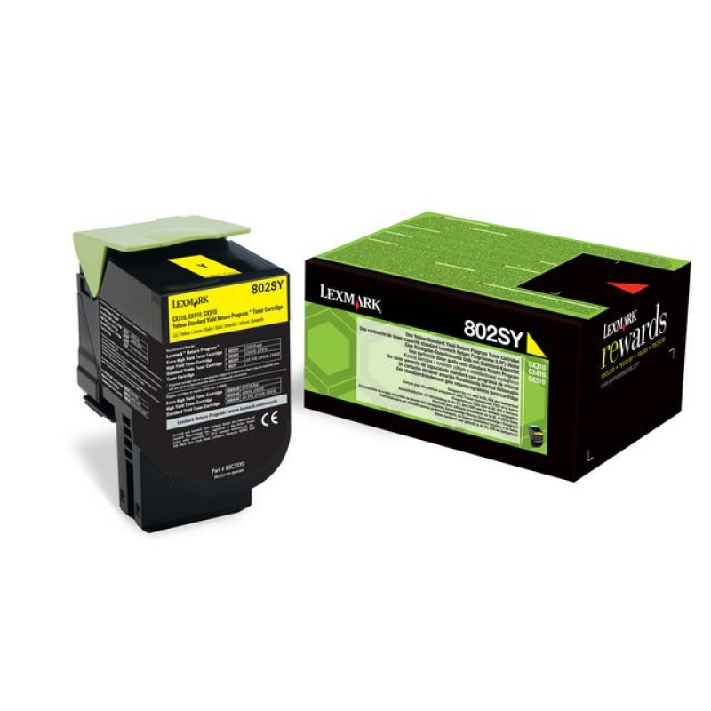 Toner lexmark 80CSSY0 2.0K geel