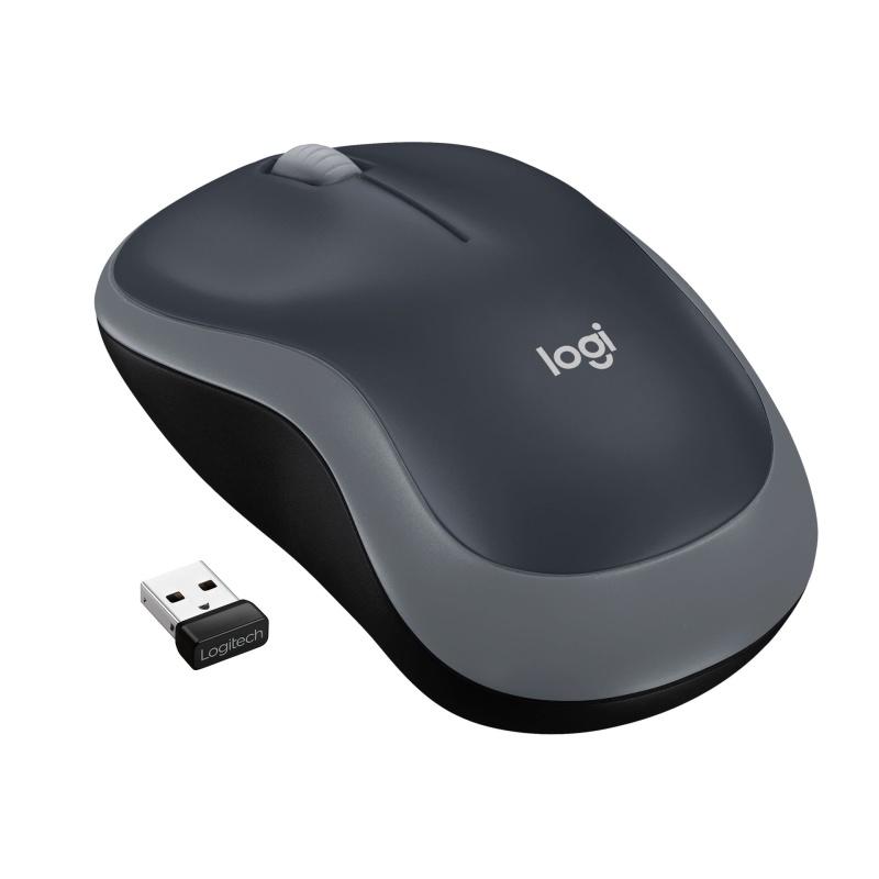 Muis Logitech M185 draadloos grijs