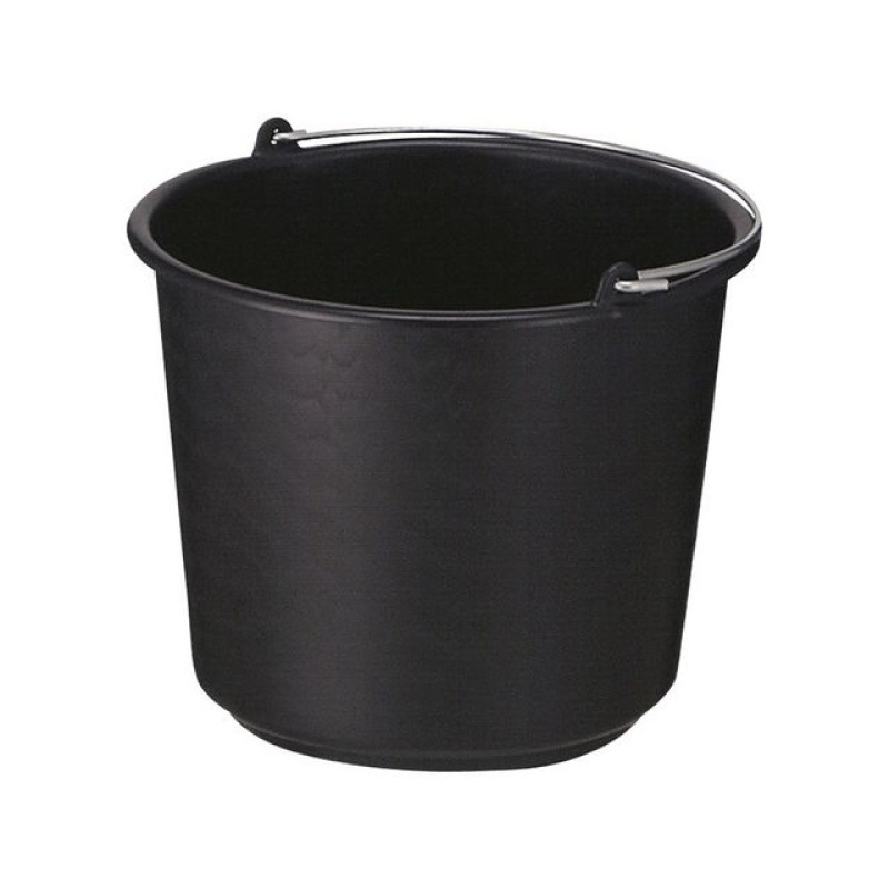 Emmer kunststof 12ltr rond zwart