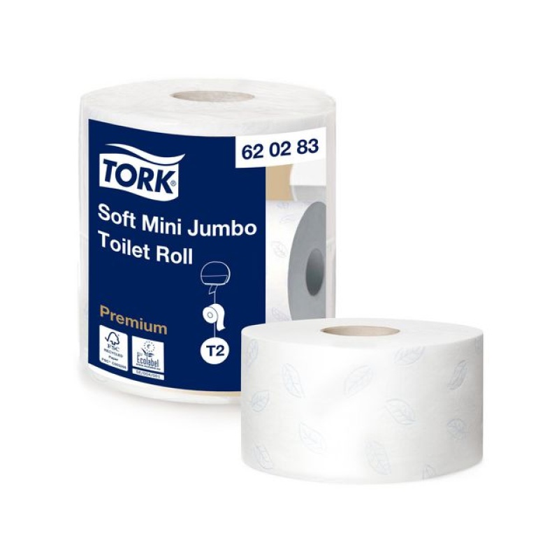 Toiletpapier Tork T2 mini jumbo 2L/pk2