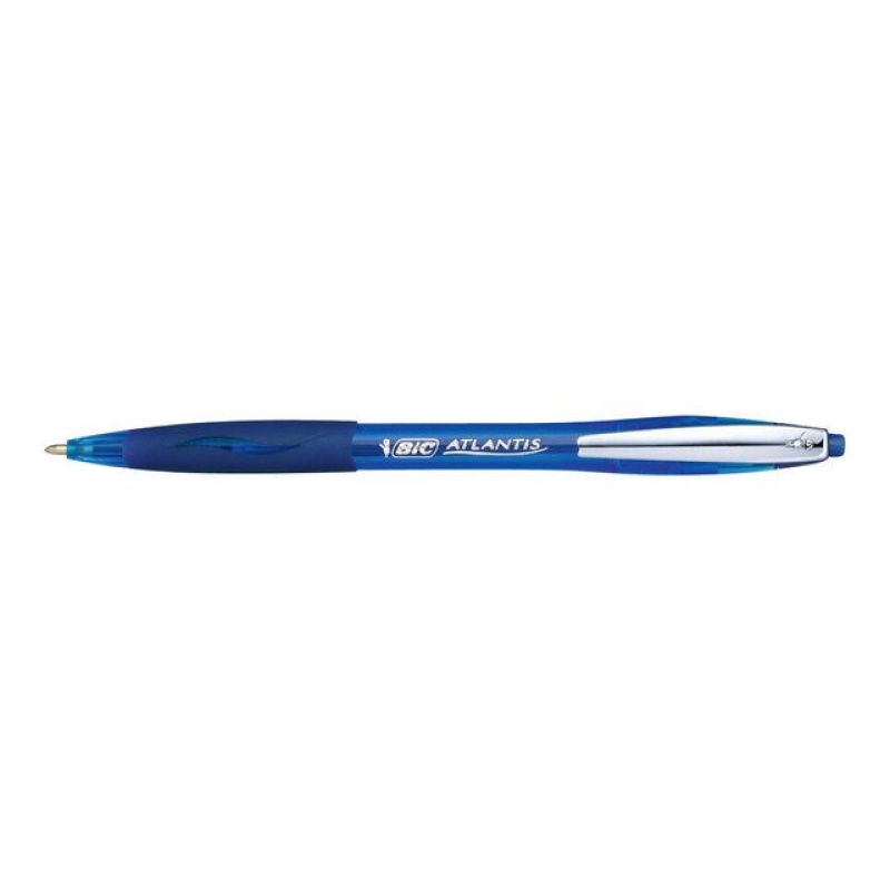 Balpen BiC Atlantis clic 1,6 blauw/bs1