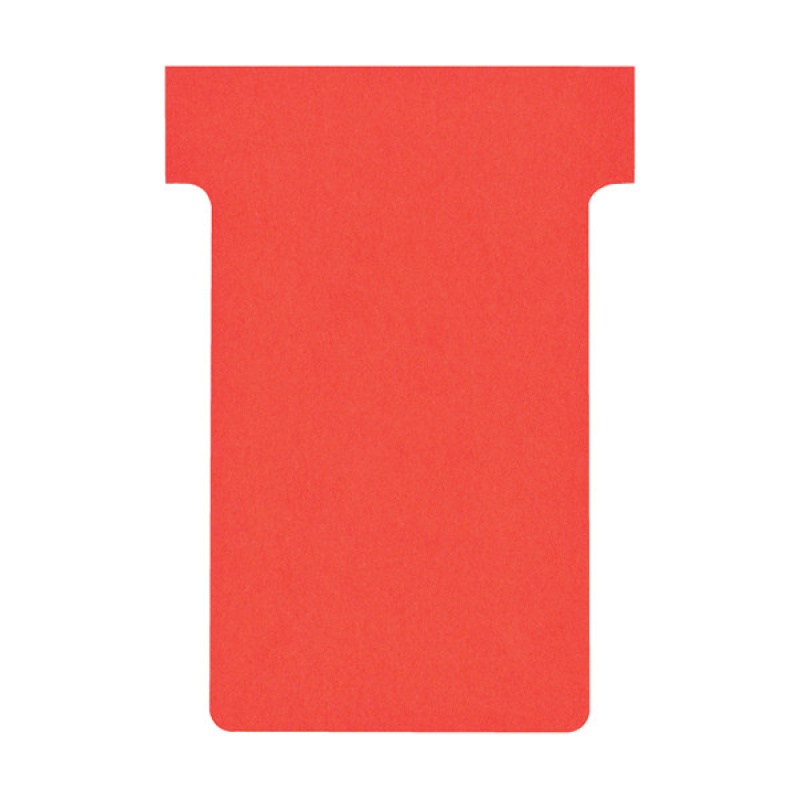 T-plankaart nobo breedte 2 rood/pak100