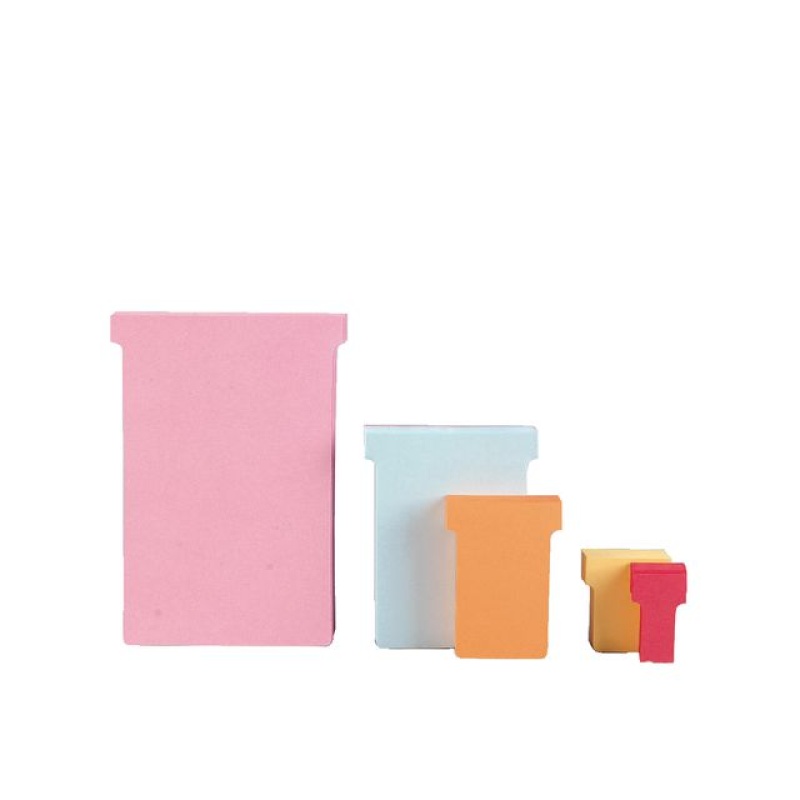 T-plankaart nobo breedte 3 roze/pak100