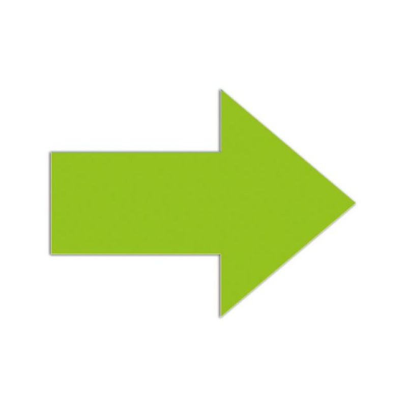 Symbool magn. pijl groen 60x80mm/pk5