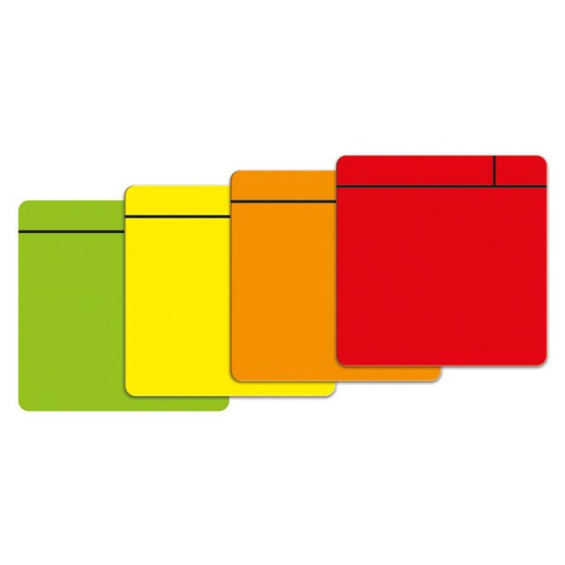 Symbool magn. post-it 100x100mm or/pk5