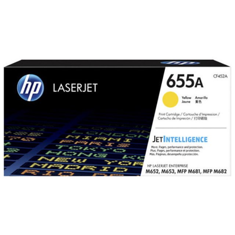 Toner HP 655A CF452A geel