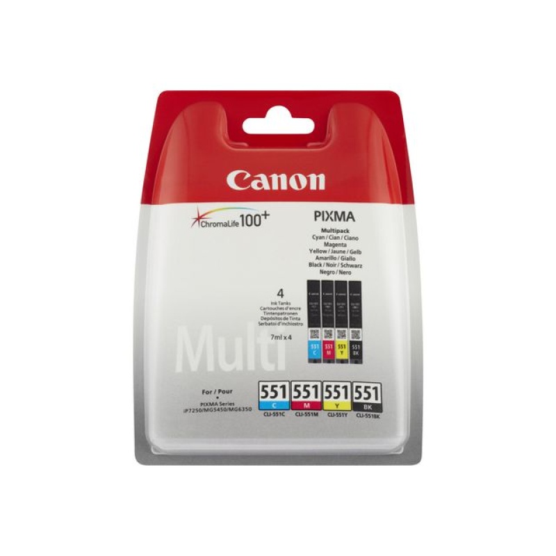 Inkjet Canon CLI-551 C/M/Y/BK multipack