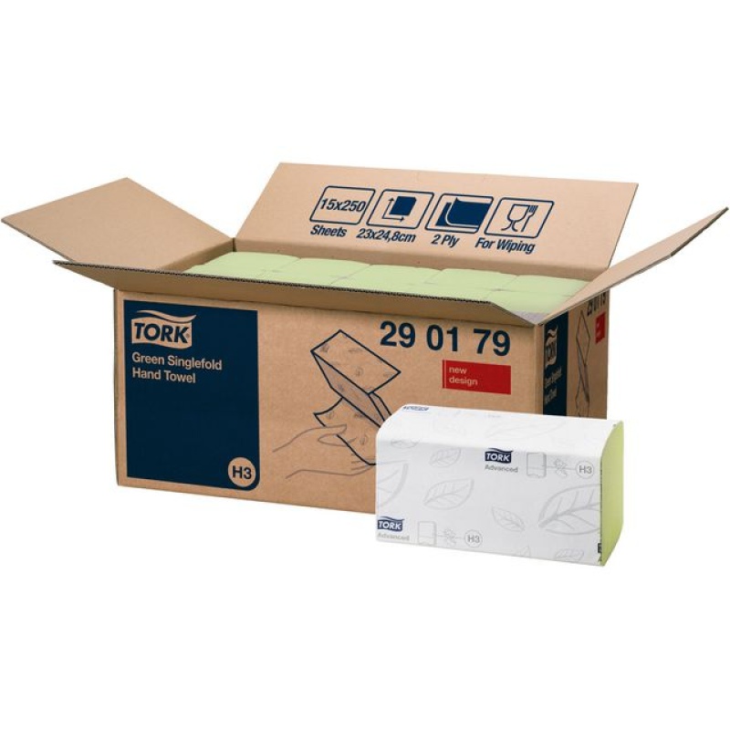 Handdoek Tork H3 2L zz-vouw gr/ds15x250