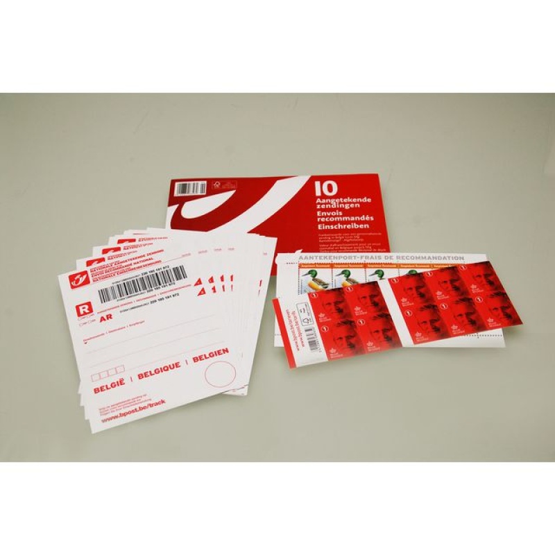 Postzegel BE aangetekende zending/ds10