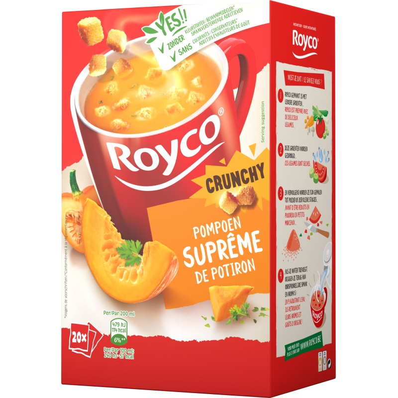 Minute soup Royco supr pompoen 200ml/20