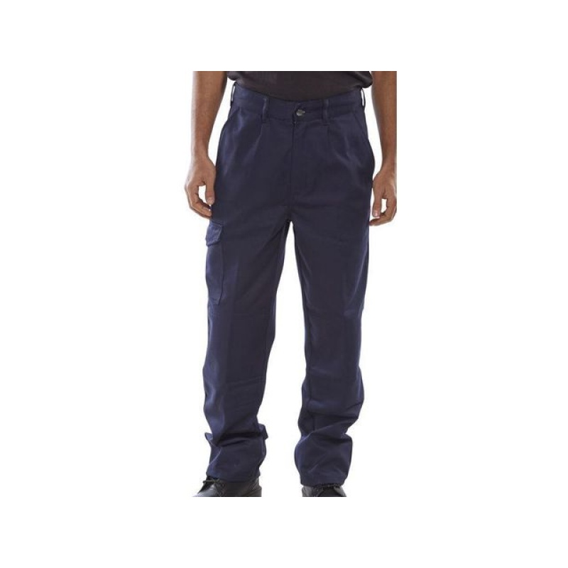 Broek Click navy blauw 46
