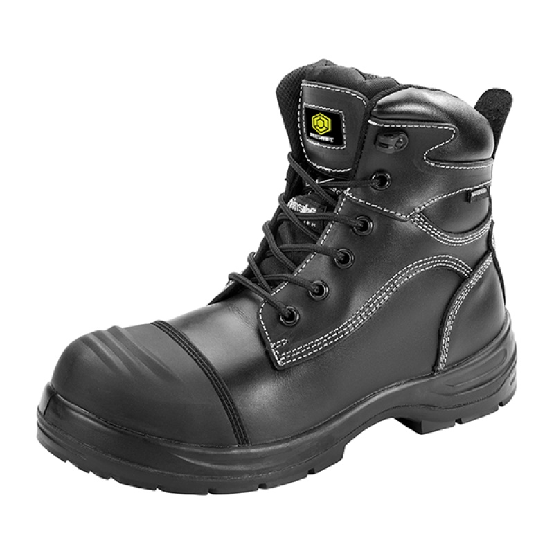 Schoen Trencher stalen neus zw 47/paar
