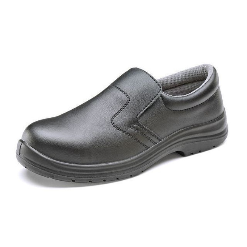 Schoen Microfibre Slipon zwart 43/paar