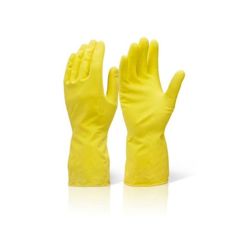 Huishoudhandschoen geel M/ds10