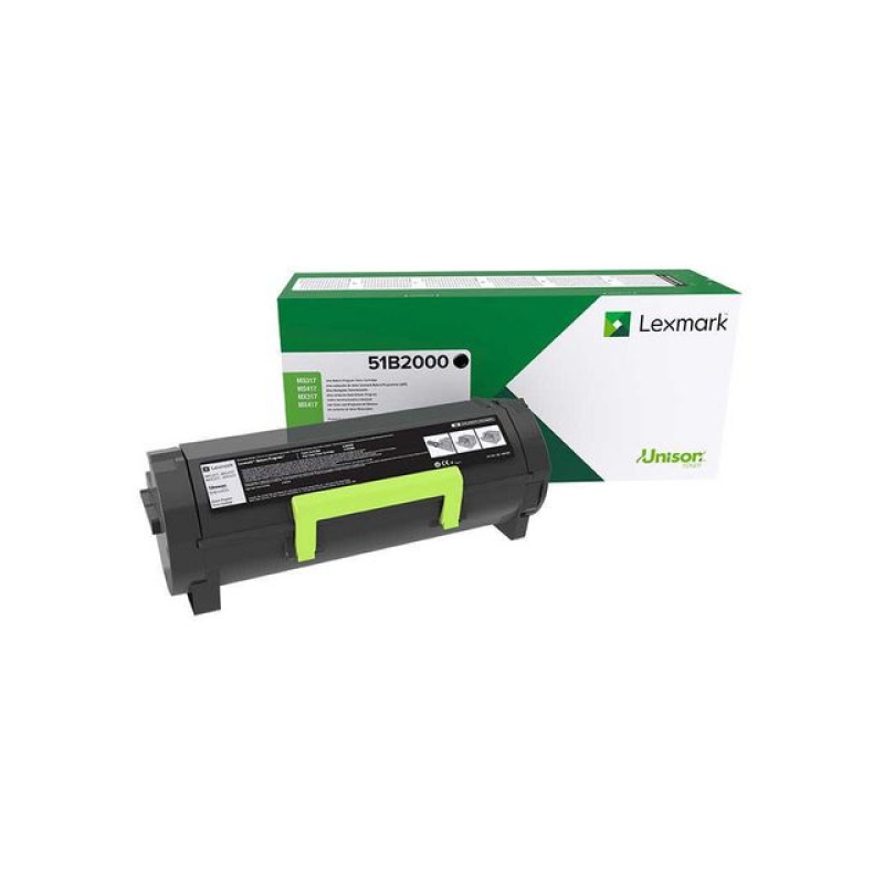 Toner Lexmark 51B2000 2.5K Zwart