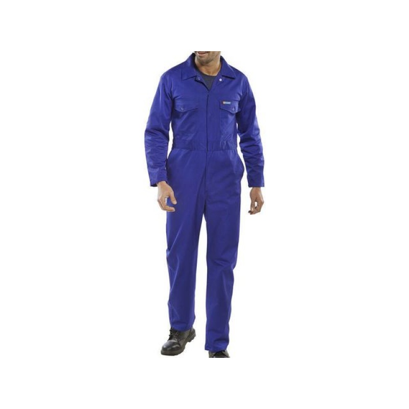 Overall Click royal blauw 42