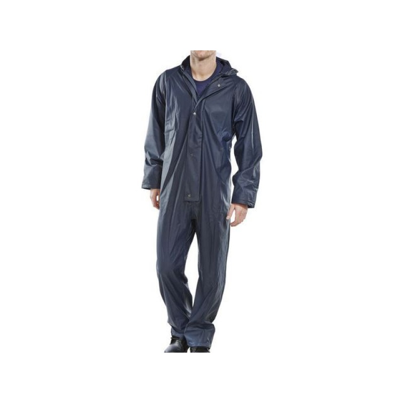 Regenpak navy blauw L