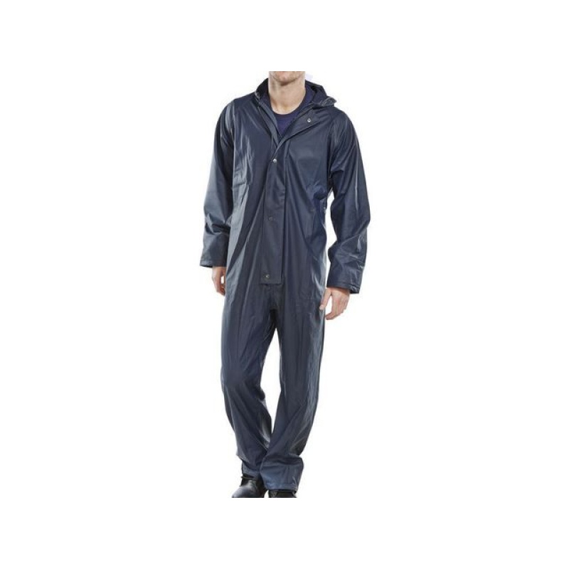 Regenpak navy blauw S