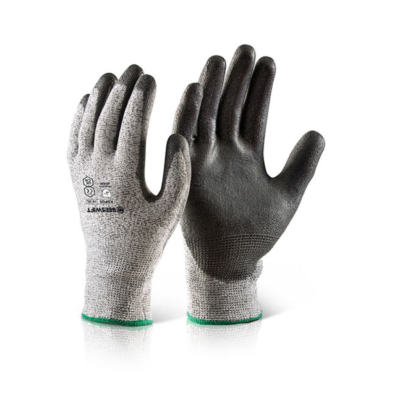 Handschoen PU coated zwart L/ds10