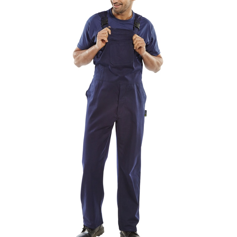 Broek Bib Brace navy blauw 46