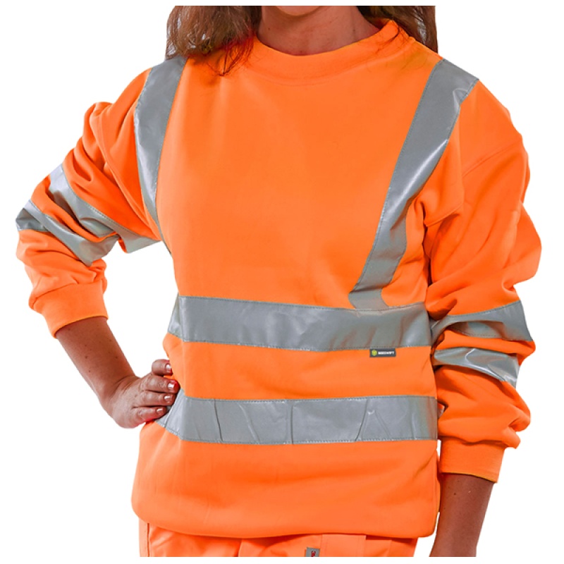 Sweatshirt oranje S
