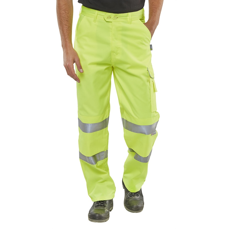 Broek katoen ISO20471 saturn geel 53